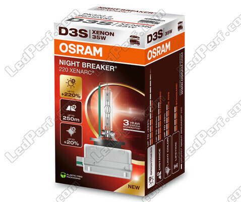 Lâmpada Xénon D3S Osram Xenarc Night Breaker 220 - 66340XN2 no seu Embalagem