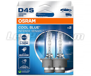 Par de Lâmpadas D4S Xenon Osram Xenarc Cool Blue Intense 6200K em sua embalagem - 66440CBN-2HB