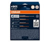 Pack de 2 Lâmpadas H1 Osram Cool Blue Boost - 5 500K - 62150CBB-2HB