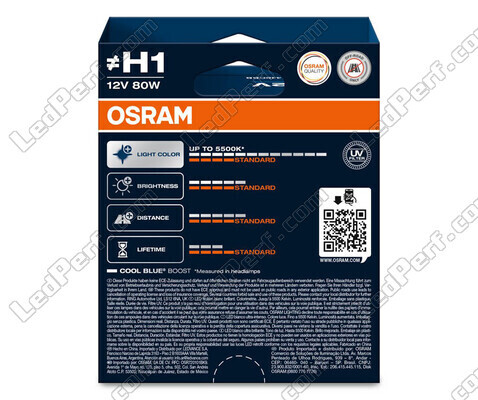 Pack de 2 Lâmpadas H1 Osram Cool Blue Boost - 5 500K - 62150CBB-2HB