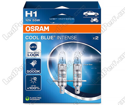 Par de lâmpadas Osram H1 Cool blue Intense Next Gen LED 5000K