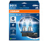 Par de lâmpadas Osram H11 Cool blue Intense Next Gen LED 5000K