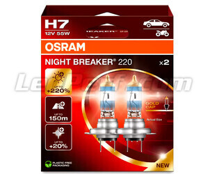 Lâmpadas H7 OSRAM Night Breaker® 220 - 64210NB220-2HB -Duo Box