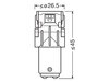 Lâmpadas LED P21/5W Osram LEDriving® SL White 6000K - BAY15d