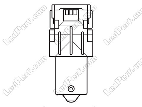 Lâmpadas LED laranjas P21W Osram LEDriving® SL - BA15s