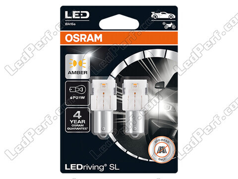 Lâmpadas LED laranjas P21W Osram LEDriving® SL - BA15s