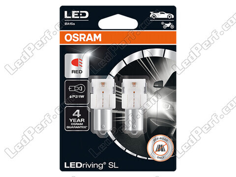 Lâmpadas LED P21W Osram LEDriving® SL Vermelhas - BA15s