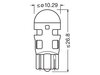 Lâmpadas LED laranjas W5W / WY5W Osram LEDriving® SL - W2.1x9.5d