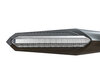 Vista frontal dos piscas LED dinâmicos com luzes diurnas para Honda VT 750 (1997 - 2007)