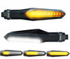 Piscas LED dinâmicos 2 em 1 com luzes diurnas integradas para Kawasaki ER-6N (2009 - 2011)
