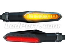 Piscas LED dinâmicos + luzes de stop para BMW Motorrad HP2 Megamoto