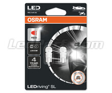 Lâmpadas LED W5W Osram LEDriving® SL Vermelhas - W2.1x9.5d