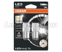 Lâmpadas LED laranjas P21/5W Osram LEDriving® SL - BAY15d